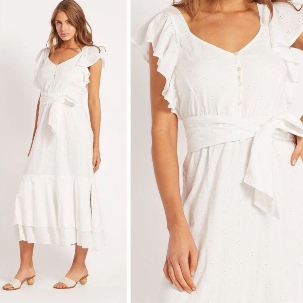 Cleobella business ruffle midi